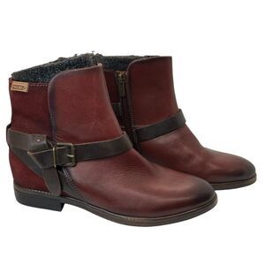 Pikolinos Ordino EU 39 style W8M-8919 Ankle Boot (Women) - Garnet Leather